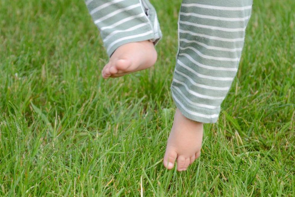 Some babies will turn into contortionists to avoid touching grass. Here's why.