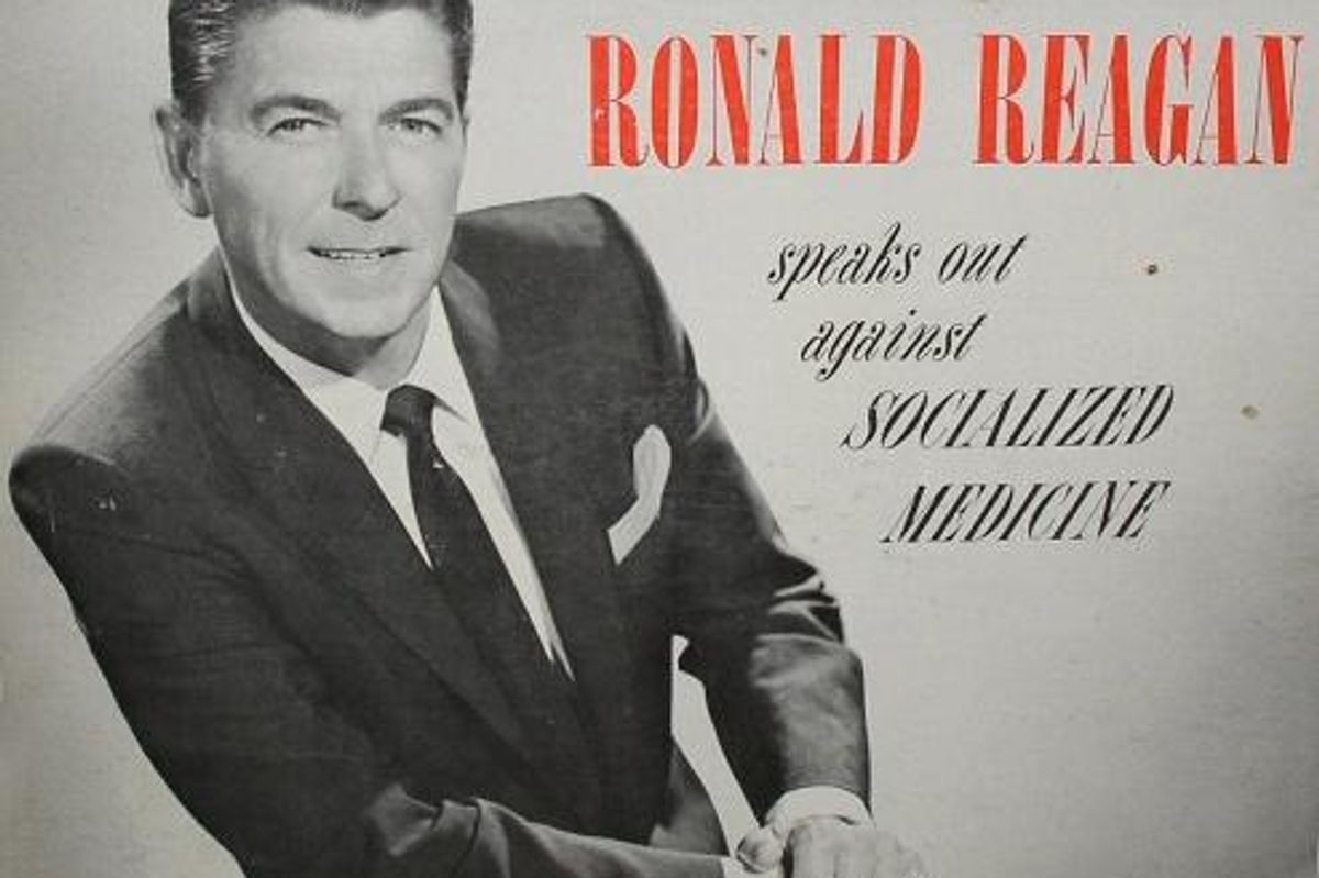 Album cover: 'Ronald Reagan Speaks Out Against Socialized Medicine'