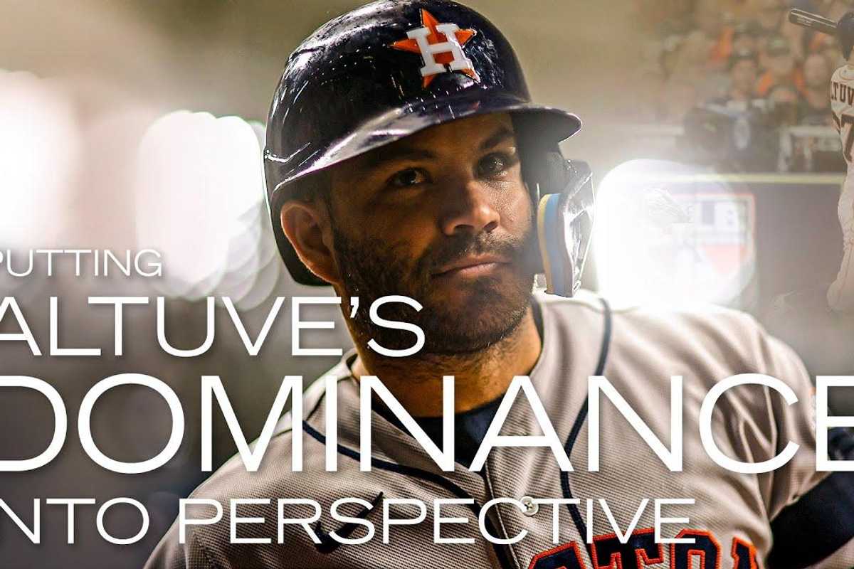 What we didn't expect to learn when examining Jose Altuve's dominance with Astros