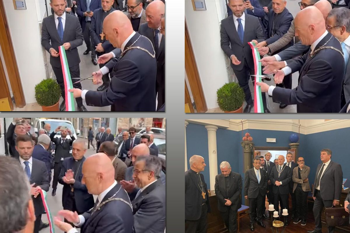 Vescovo inaugura la Casa massonica e poi se la prende con chi si stupisce