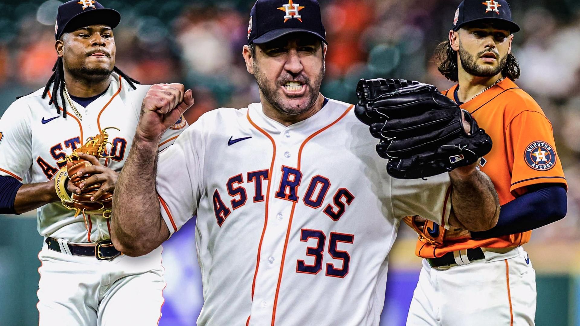 Astros Framber Valdez, Justin Verlander, Lance McCullers