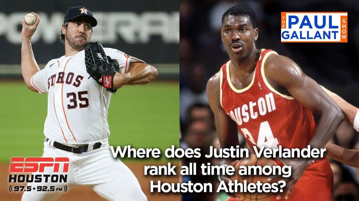 Astros' Justin Verlander is flying up all-time rankings of Houston athletes