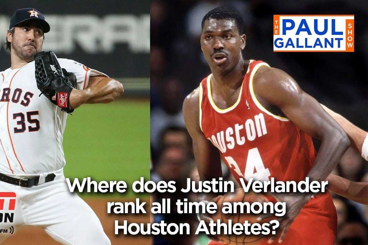 Astros' Justin Verlander is flying up all-time rankings of Houston athletes
