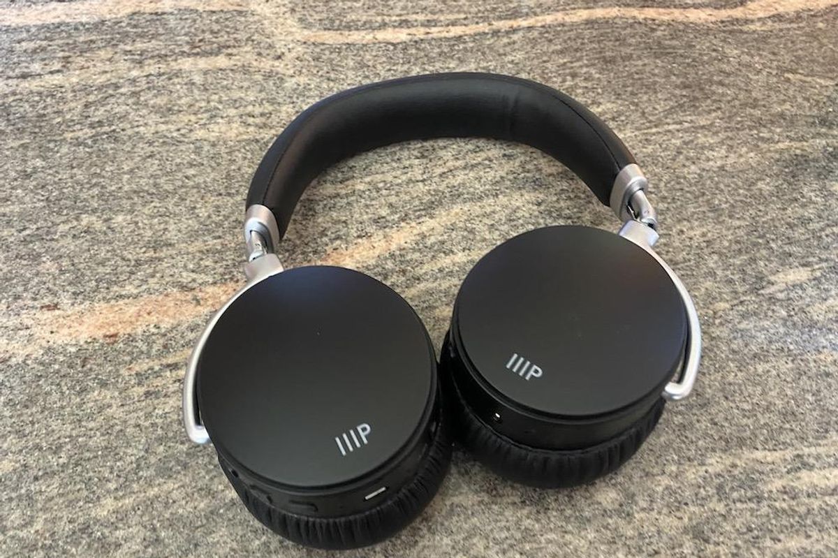 a photo of Monoprice SYNC-ANc Wireless Bluetooth Headphones