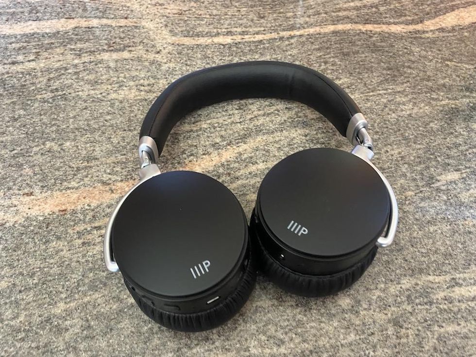a photo of Monoprice SYNC-ANc Wireless Bluetooth Headphones