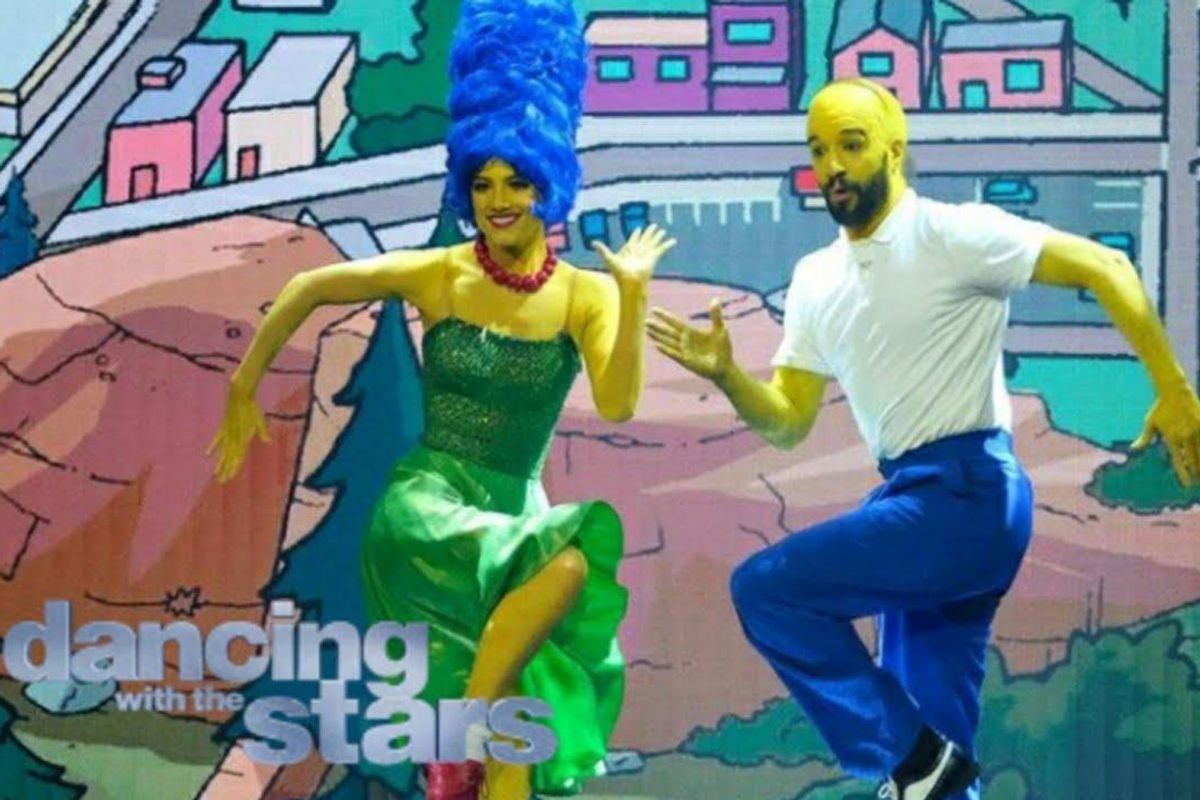 dwts, charli damelio simpsons dance