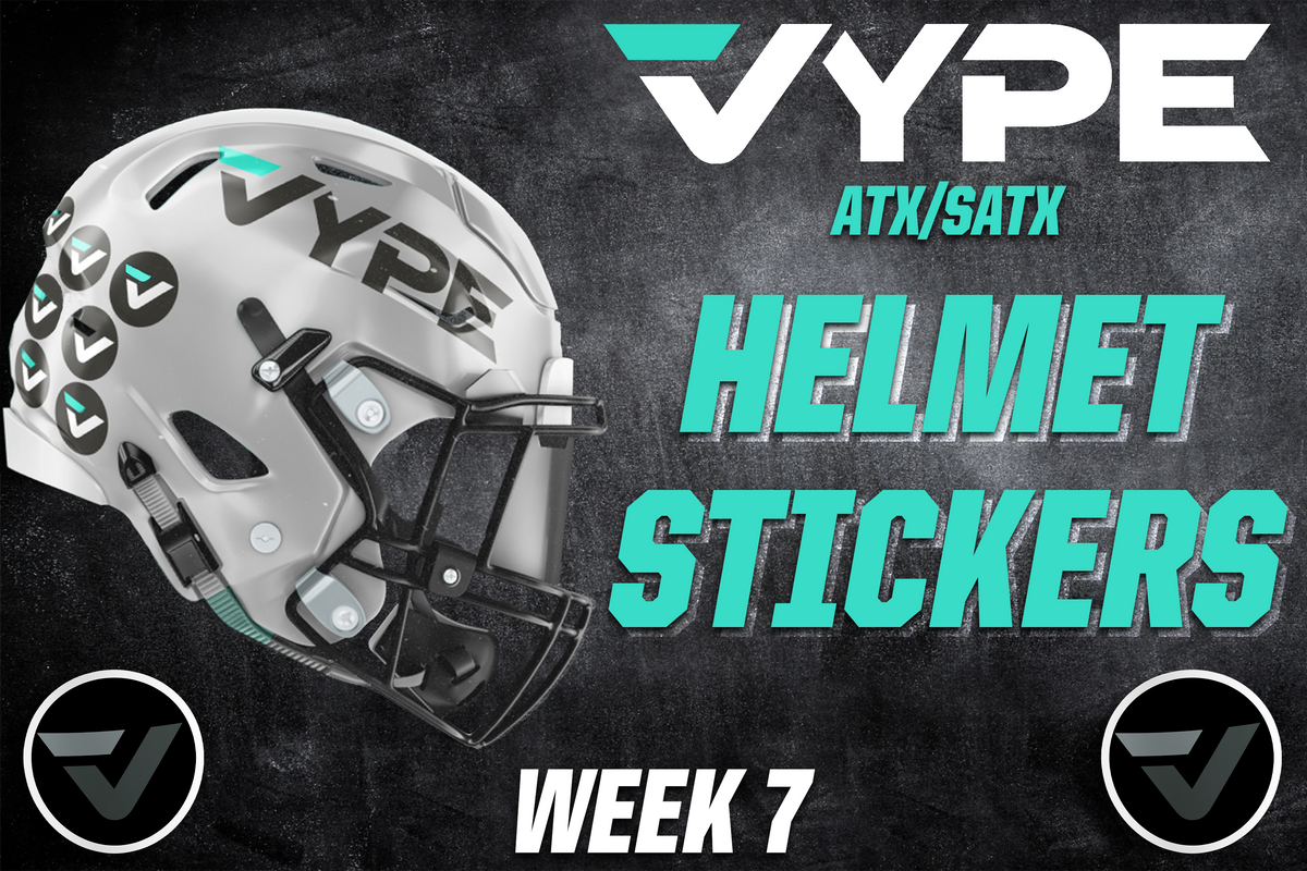 VYPE Austin/San Antonio Helmet Stickers: Week 7 (10.12.22)