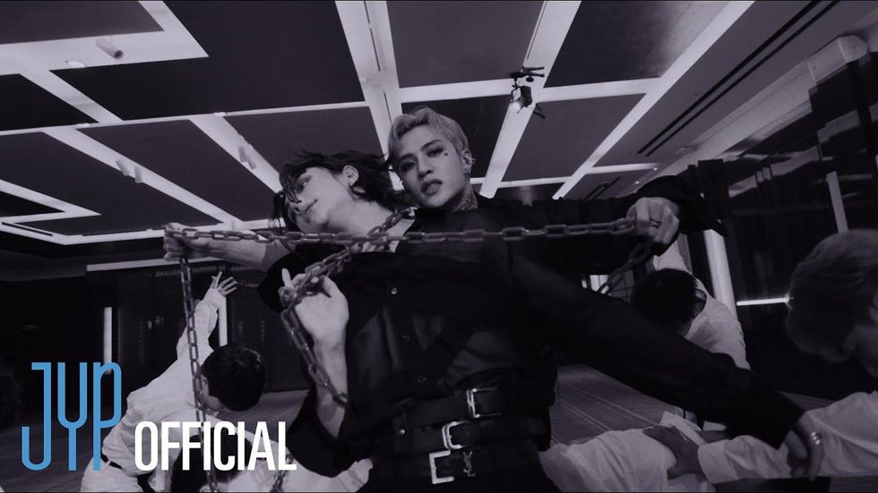 Stray Kids' Lee Know, Hyunjin and Felix Express Their Love (In a Sexy Way)  - PAPER Magazine