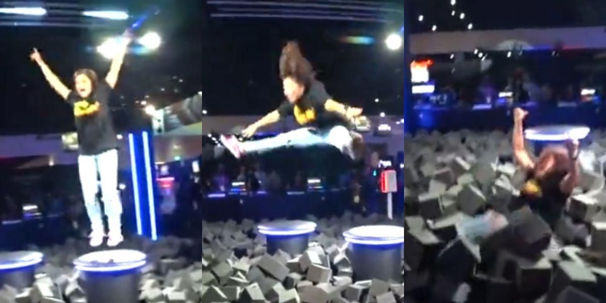 Adriana Chechik Breaks Her Back In Foam Pit At Twitchcon Video Comic