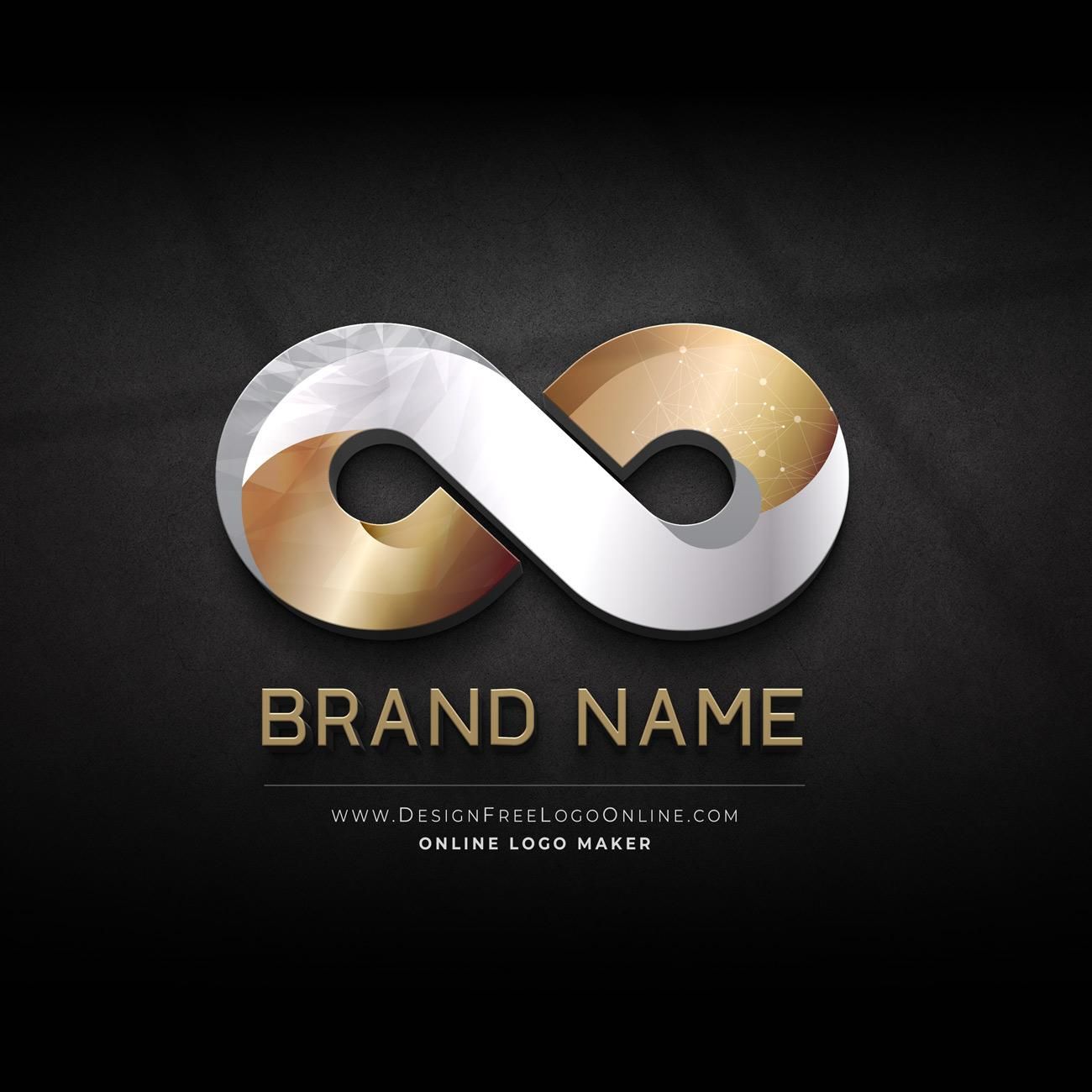 Create a logo with the infinity symbol