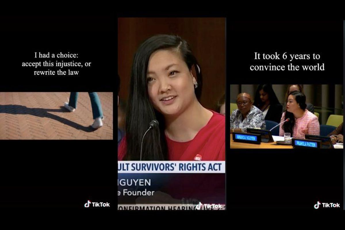 Amanda Nguyen, the rape survivor who rewrote sexual assault laws, shares  her story on TikTok - Upworthy