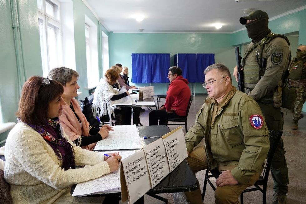 Kremlin Proxies Claim Victory In 'Sham' Ukraine Annexation Votes