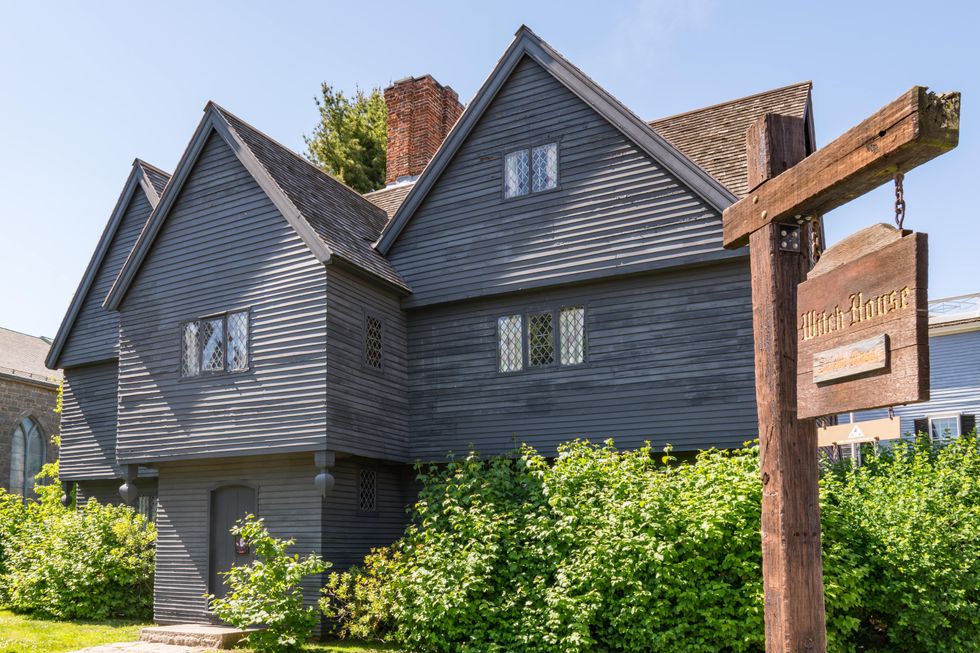 Salem, MA - June 8, 2019: Home of Judge Jonathan Corwin who presided over the Salem Witch Trials, also known as the Salem Witch House