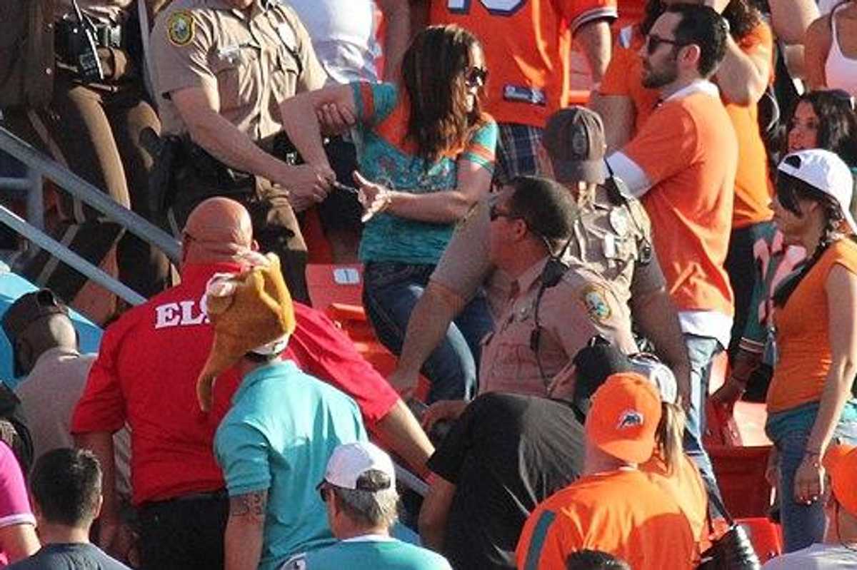 Dolphins fans followed suit and kicked some Bills butt themselves