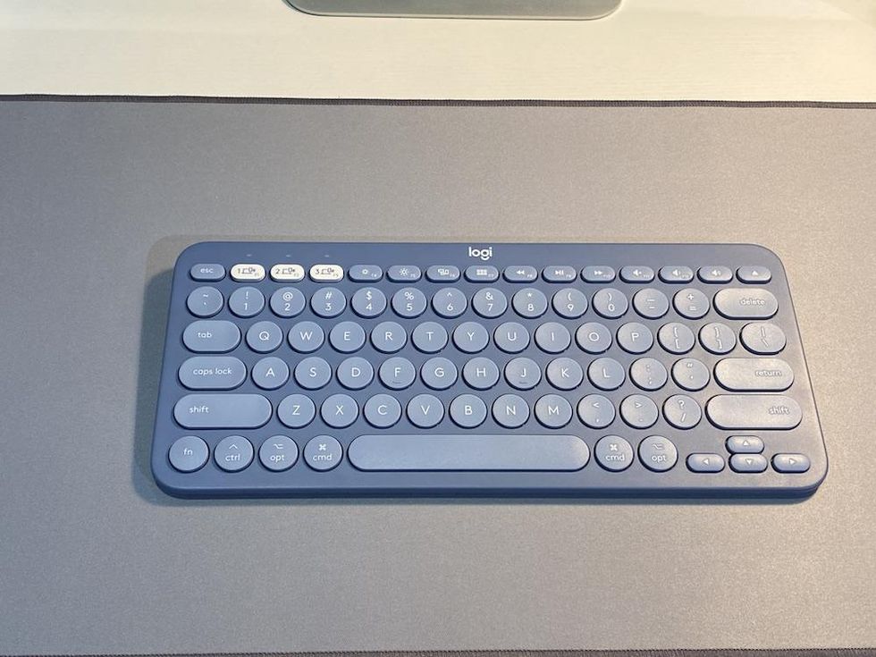 a photo of Logitech K380 Multi-Device Keyboard for Mac (Blueberry)