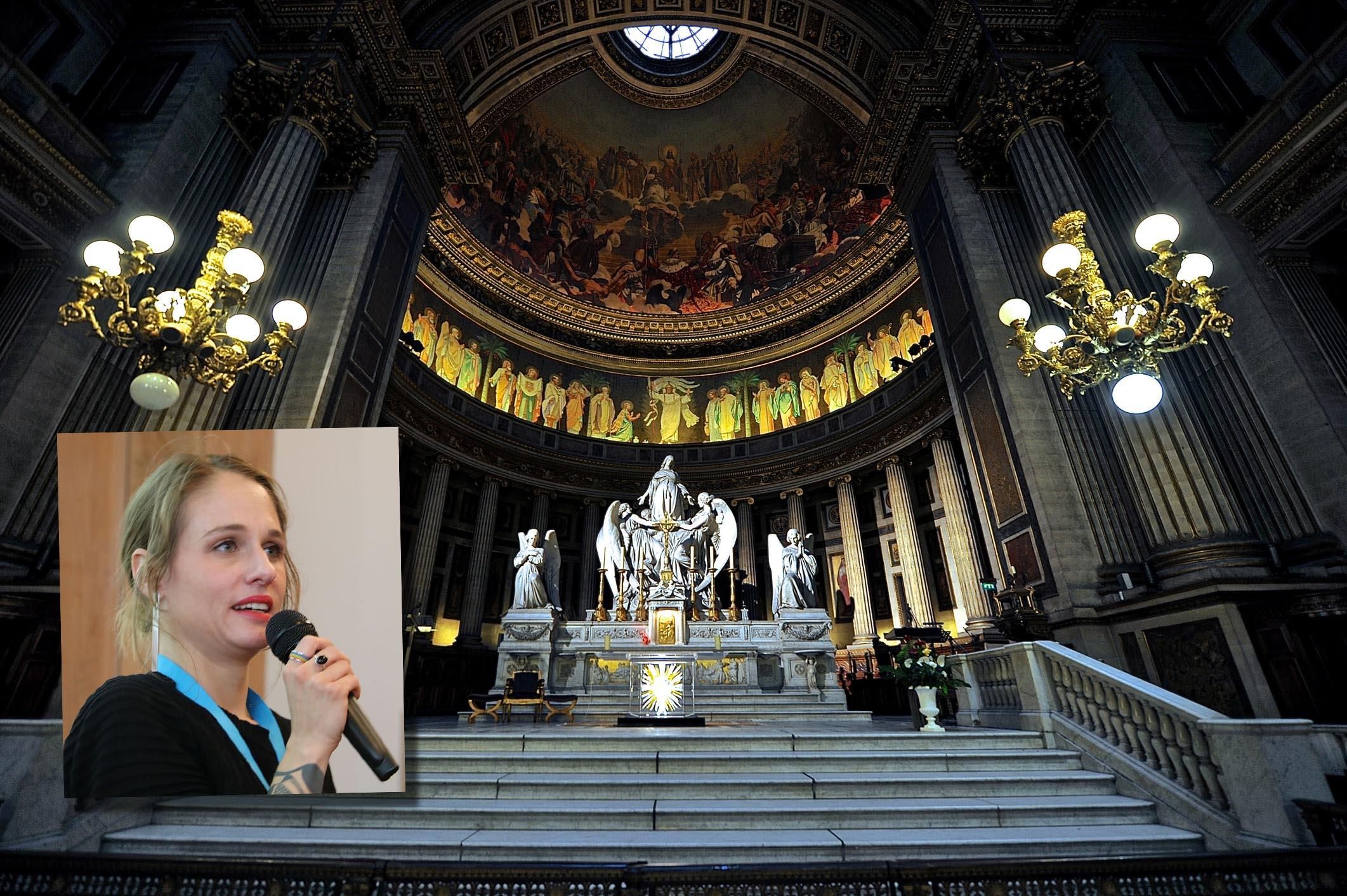 Urinò in chiesa mimando un aborto. L’Europa ora le dà quasi 10.000 euro