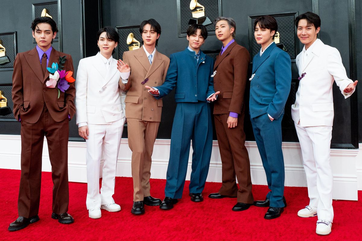BTS Coordinates in Cool Coats From This 'It' Brand at the 2020