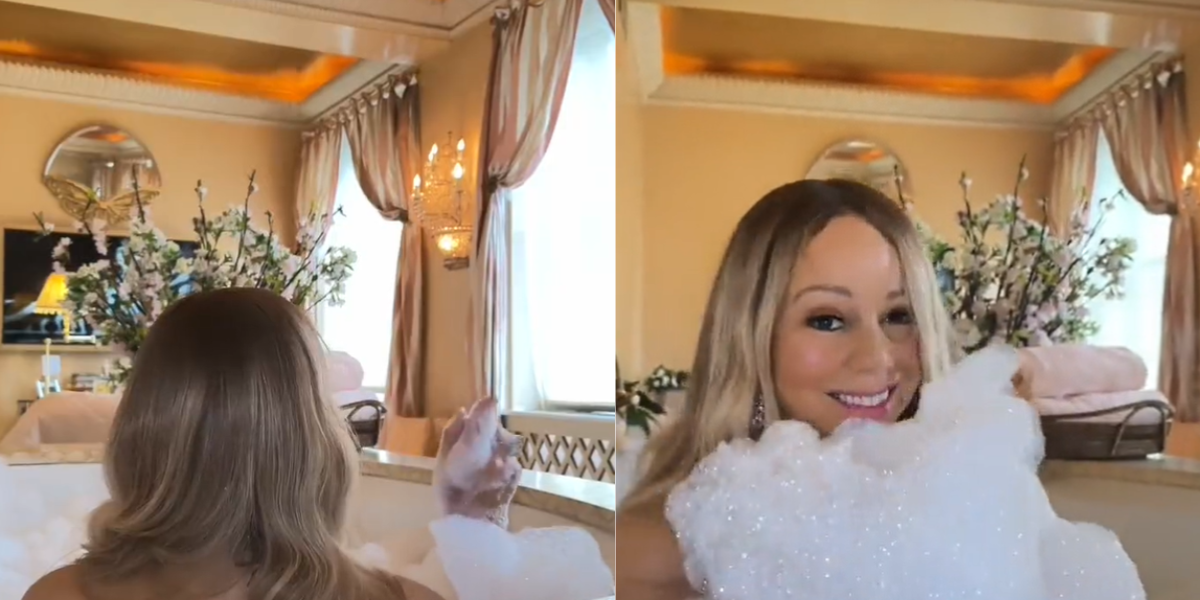 Mariah Carey Teases Holiday Season With Bubble Bath Video Comic Sands 