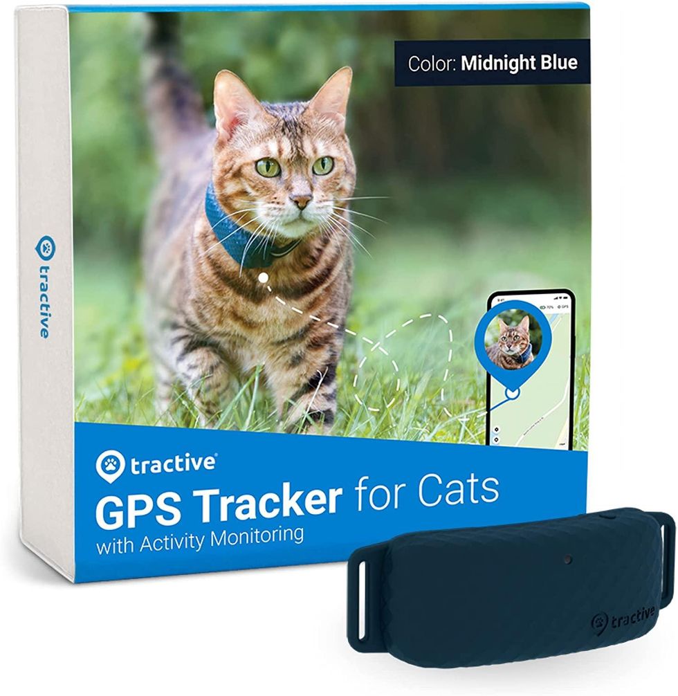 A photo of Tractive Waterproof GPS Cat Tracker and box