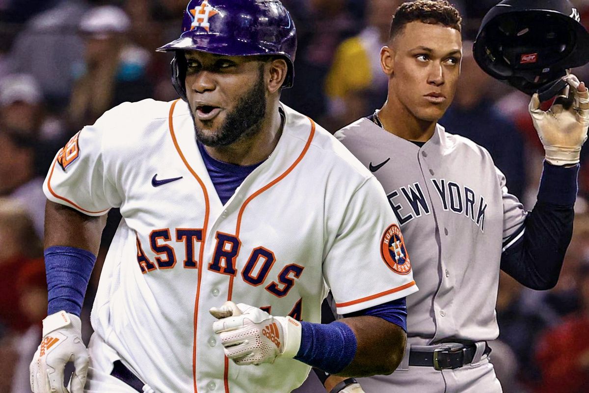 Astros Yordan Alvarez Yankees Aaron Judge