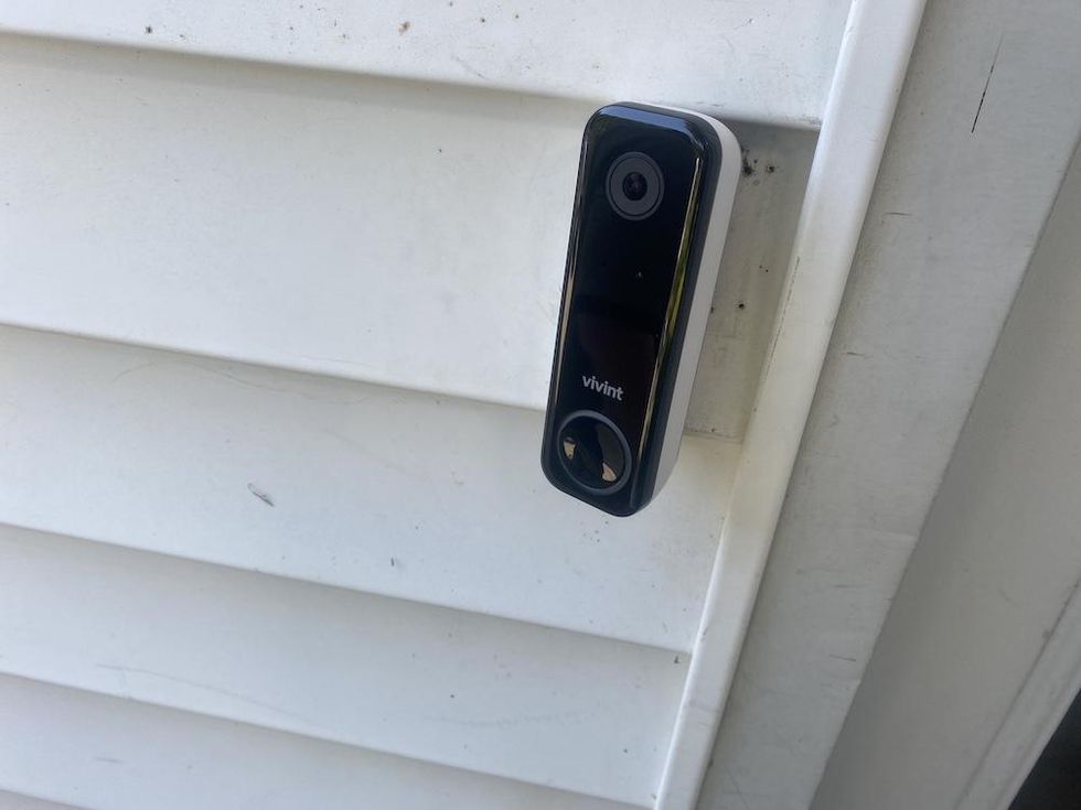 a photo of Vivint Doorbell Camera Pro (Gen 2) installed on a house