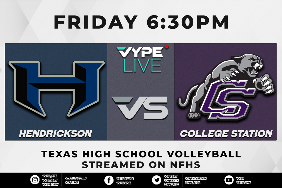 VYPE Live - NFHS – 5A Area Playoffs – Hendrickson vs. College Station