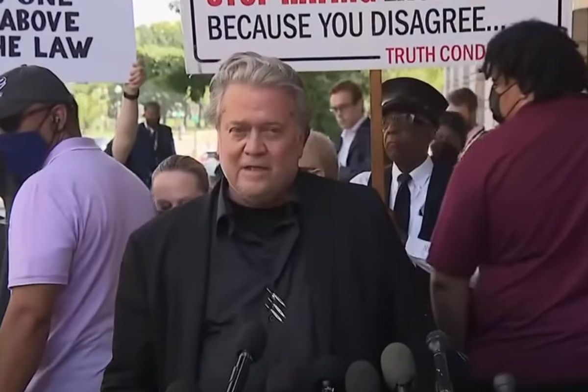 Heading To Prison, Furious Bannon Sputters Threats Of Retribution