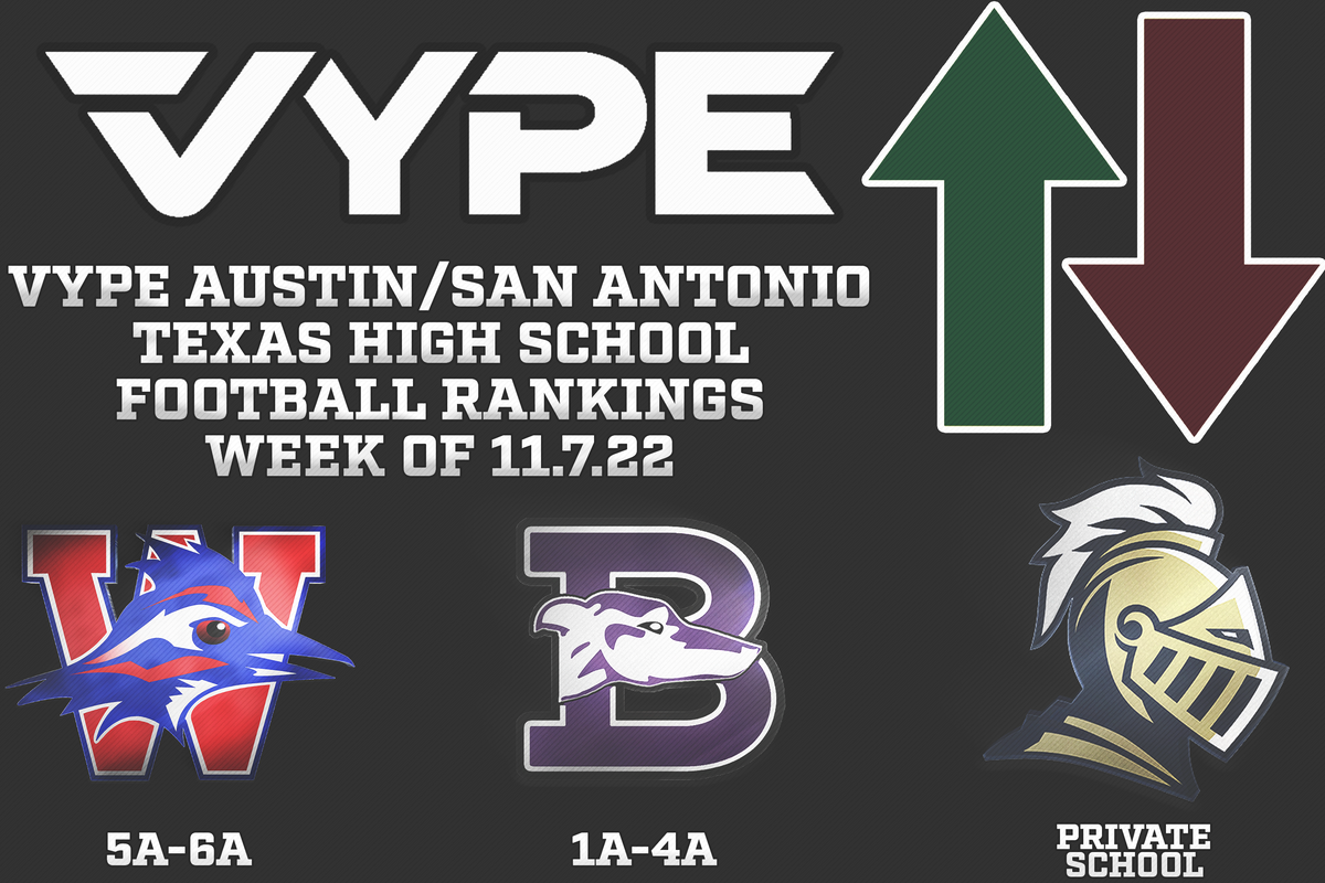 VYPE ATX/SATX Football and Volleyball Rankings Week of 11.7.22