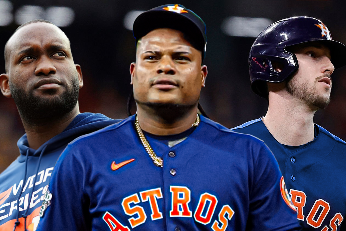 Astros Yordan Alvarez, Framber Valdez, Kyle Tucker