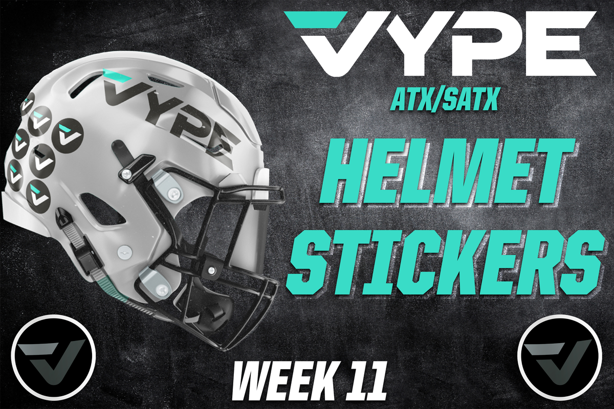 VYPE Austin/San Antonio Helmet Stickers: Week 11 (11.9.22)