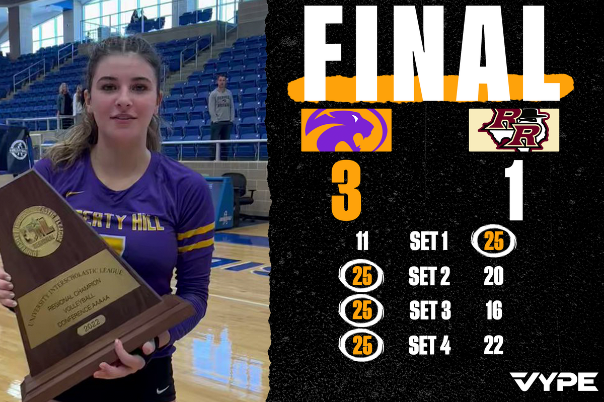 VYPE Live Playoff Volleyball Highlights: Liberty Hill vs Rouse