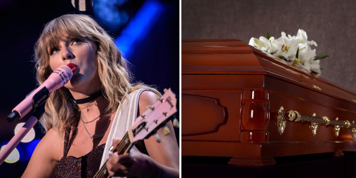 Taylor Swift Accidentally Becomes the Face of Funeral Caskets