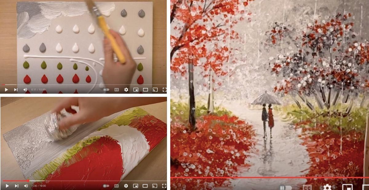 Acrylic And Watercolor Painting Tutorials Using Unique Tools Upworthy   Img 