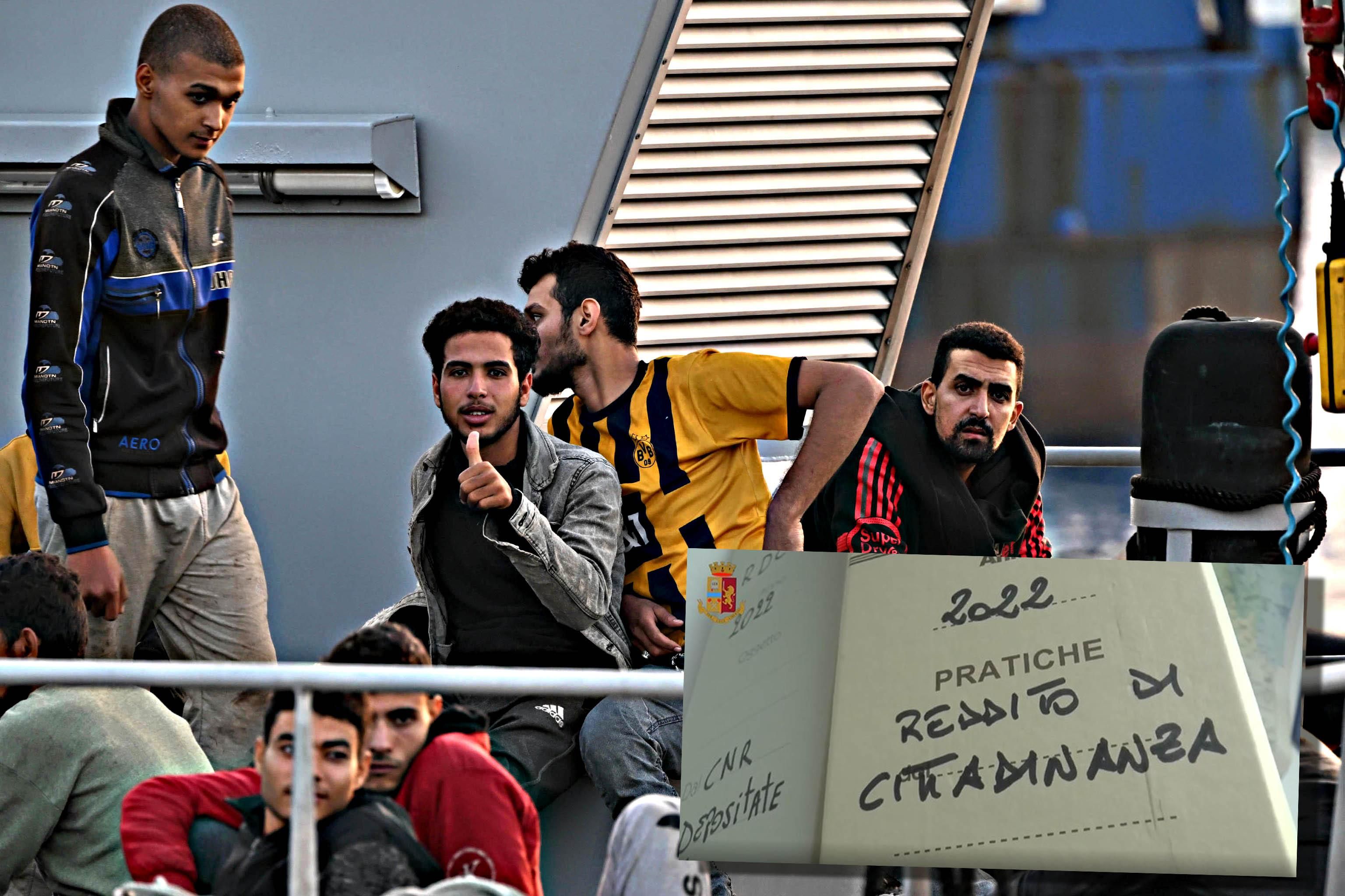 Il reddito ai clandestini appena sbarcati