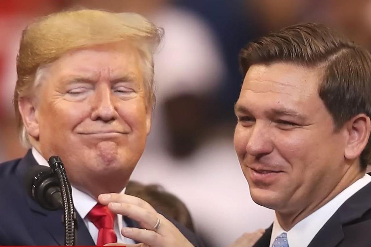 Donald Trump and Ron DeSantis