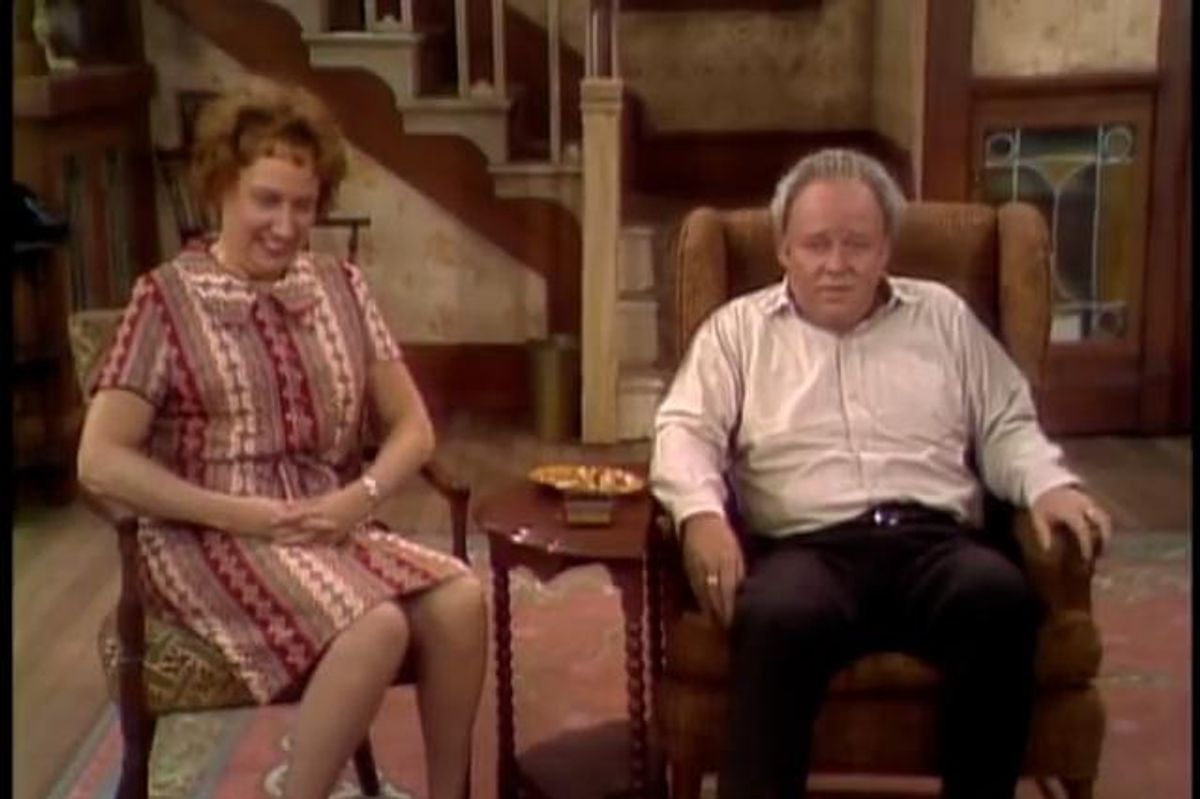 Archie Bunker, guns, 1972 television, All in the Family