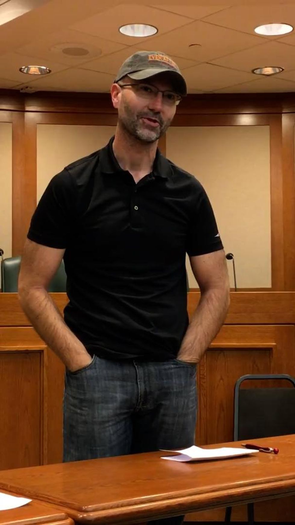 A Texas dad gave a heart-wrenching speech about his trans son. It's a must-see.