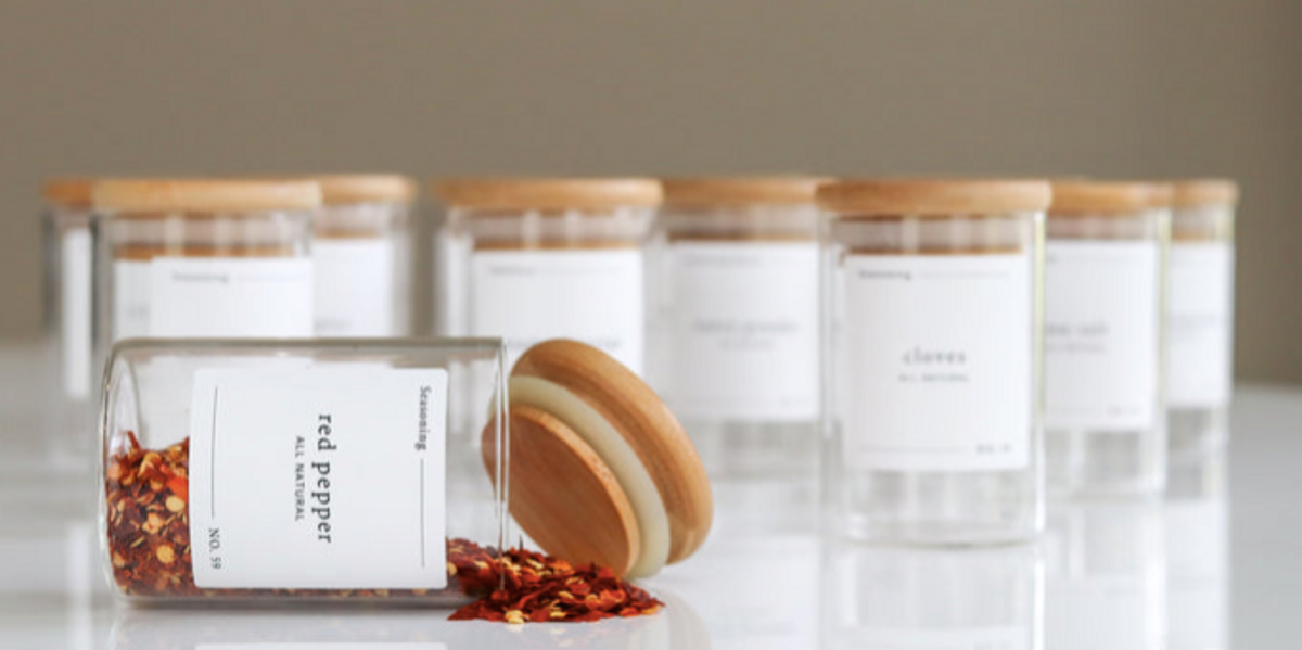 Glass Spice Jars