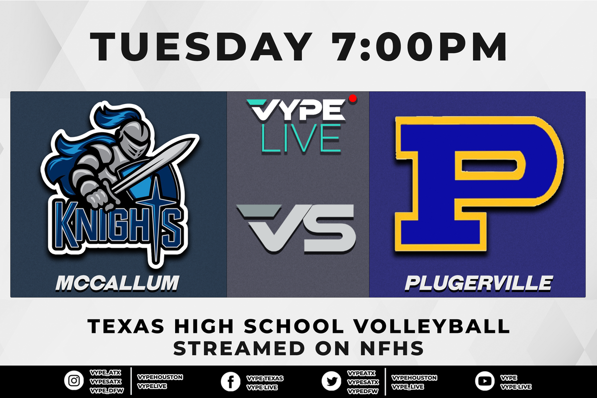 VYPE Live - NFHS – 5A Volleyball Bi-District: Pflugerville vs. McCallum