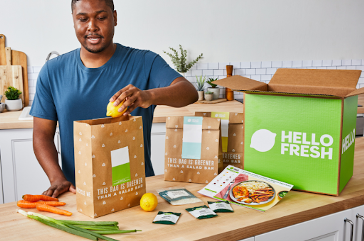 Man cooking with HelloFresh