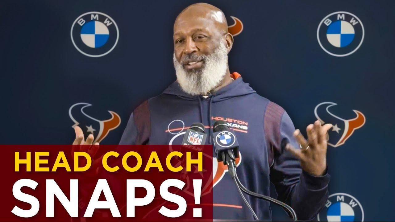 Houston Texans head coach Lovie Smith just reached his breaking point with reporters!