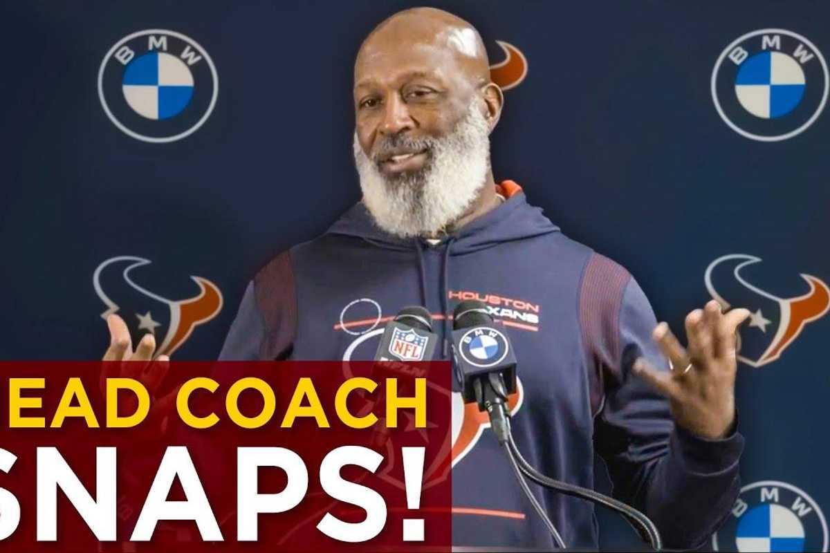 Houston Texans head coach Lovie Smith just reached his breaking point with reporters!