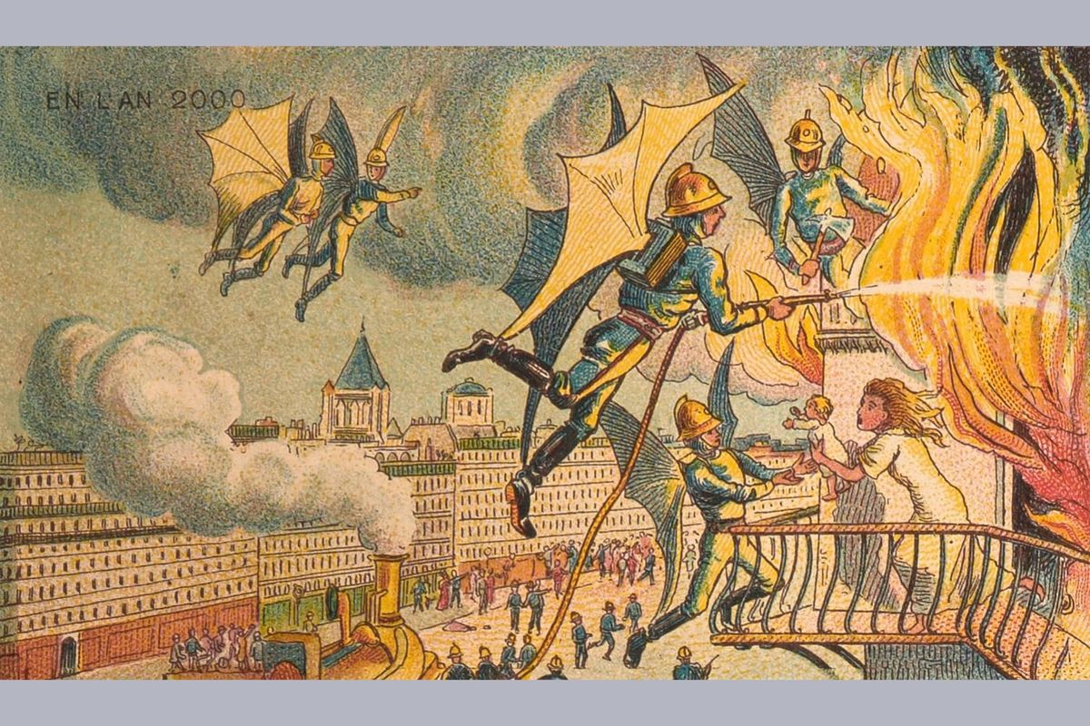 firefighters, future, artist, imagination