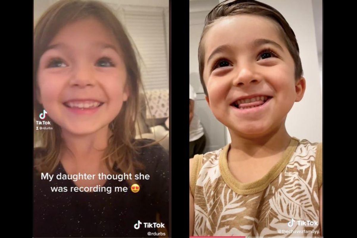 Parents have kids record them dancing but capture their reactions instead and it's pure joy