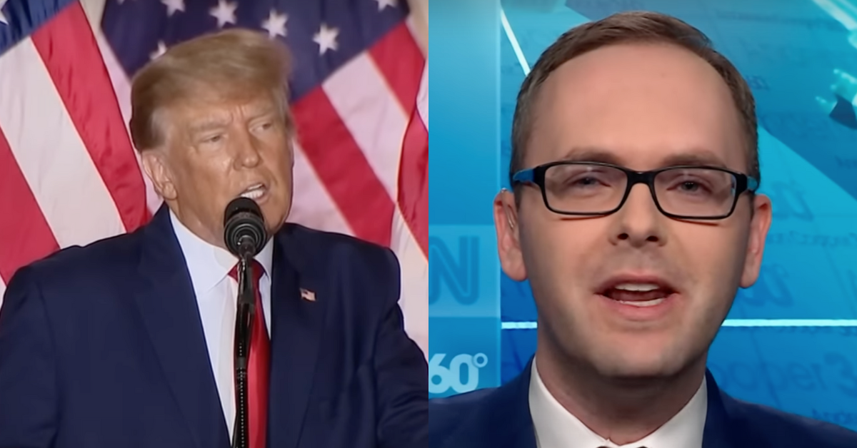 Donald Trump giving speech; Daniel Dale on CNN