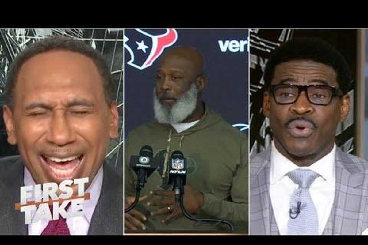 Stephen A. Smith reacts to drama between Lovie Smith and media at Texans postgame presser