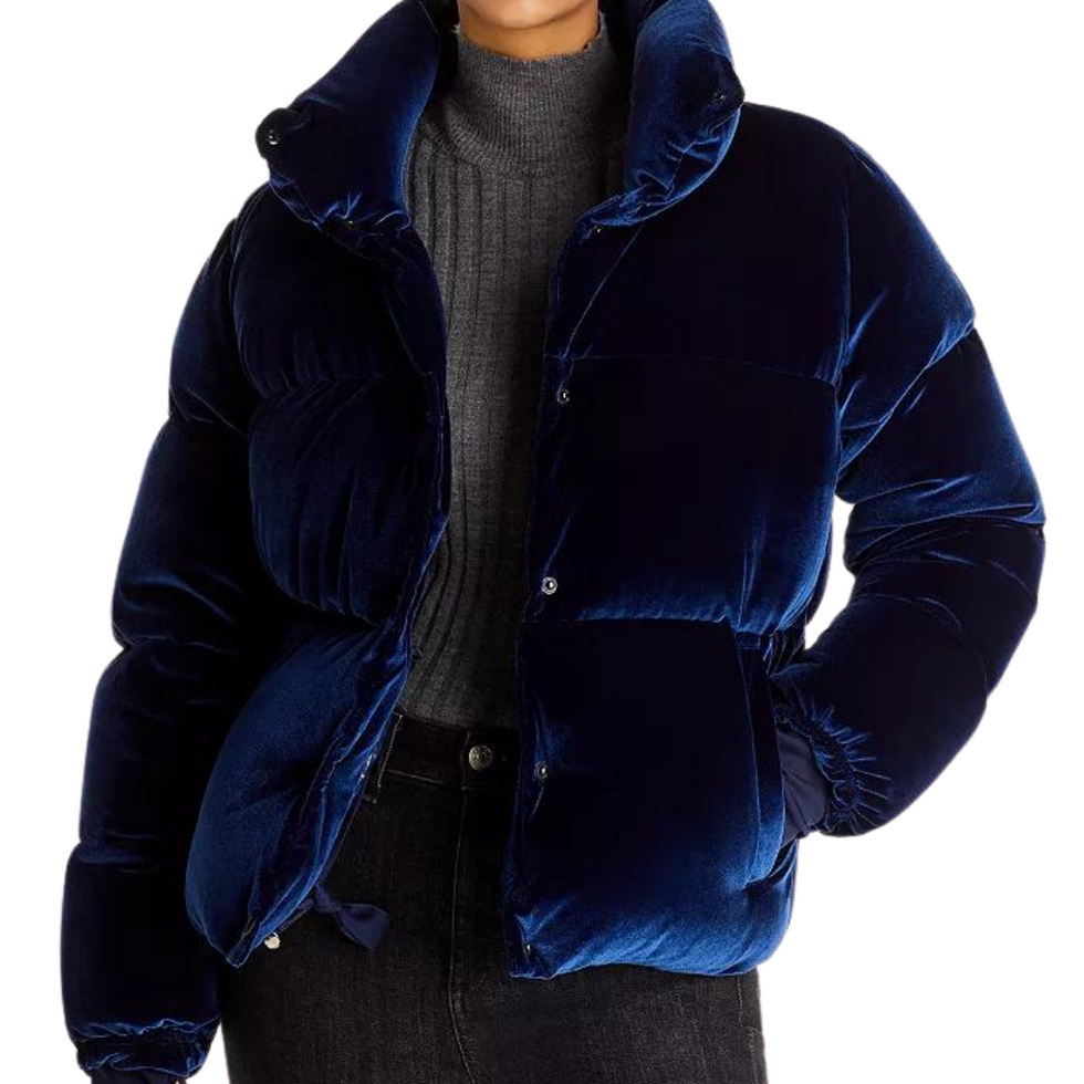 Sam velvet hotsell puffer jacket