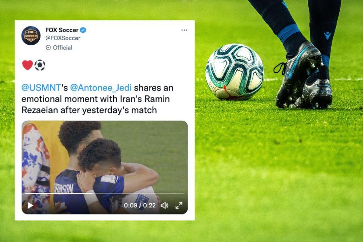 world cup soccer us iran hug