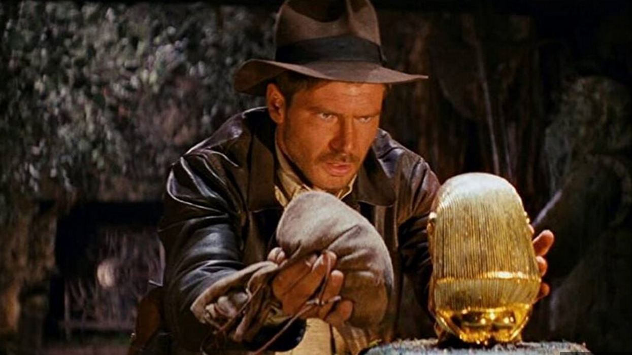Scene from "Raiders of the Lost Ark"