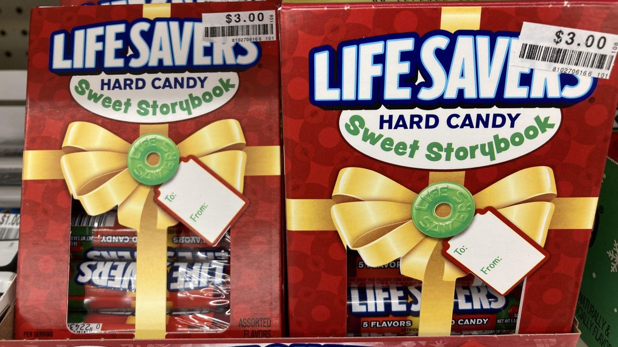 Lifesavers Hard Candy Christmas book on shelf